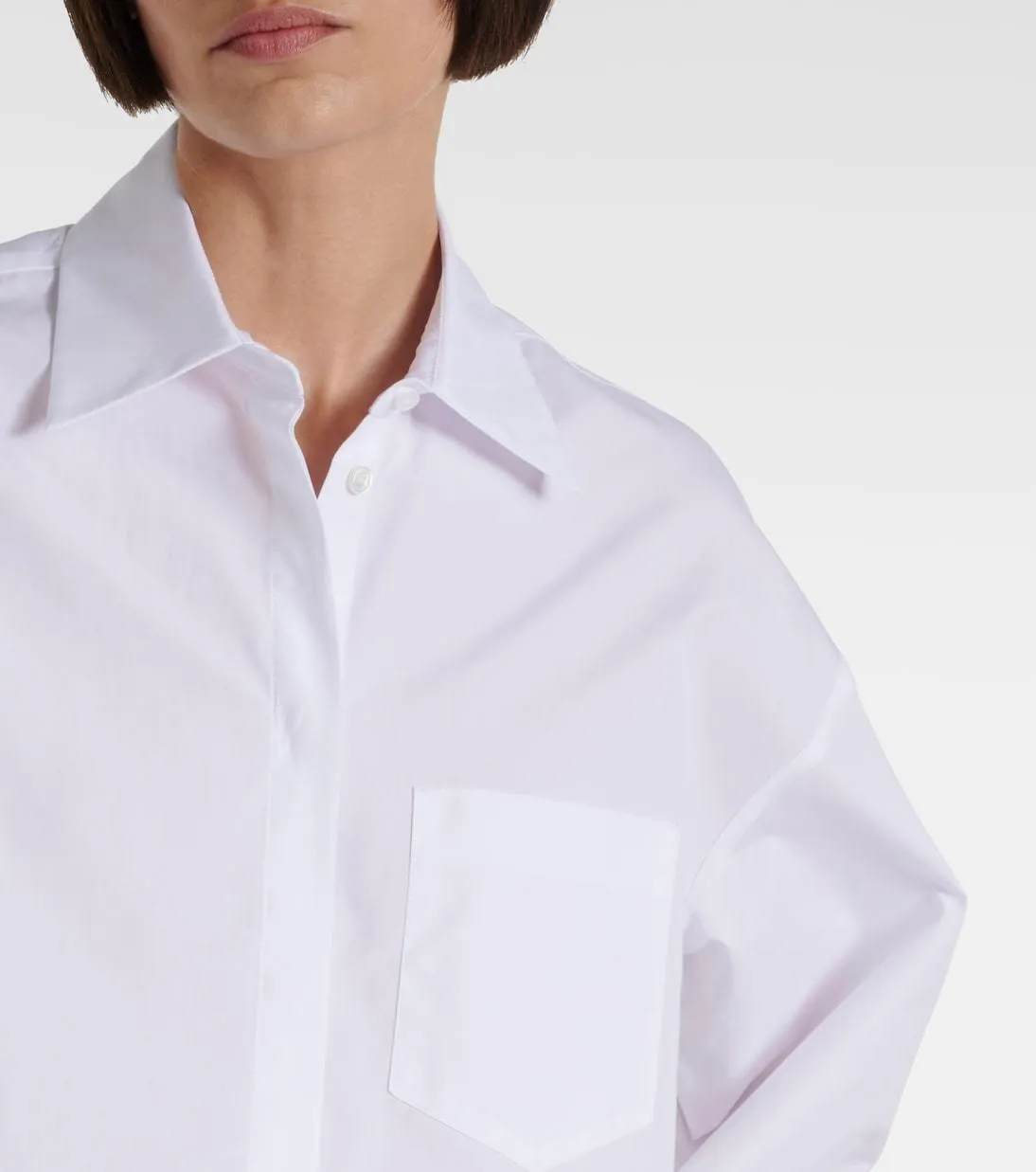 Long Sleeves Plain Cotton Office Style Formal Style by S Max Mara