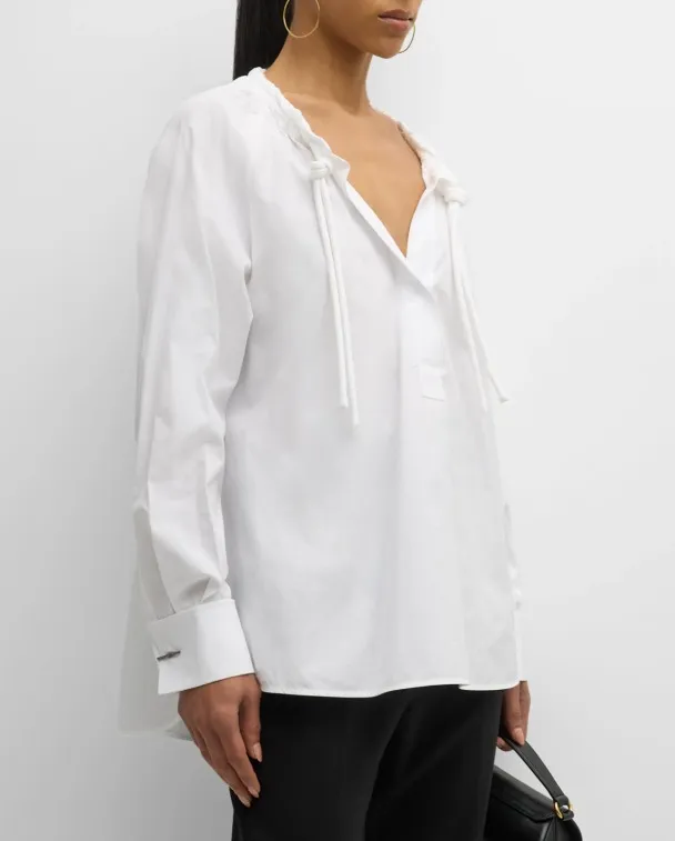 MaxMara Casual Style Blended Fabric Street Style Shirts & Blouses