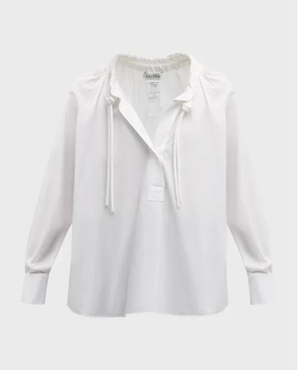 MaxMara Casual Style Blended Fabric Street Style Shirts & Blouses