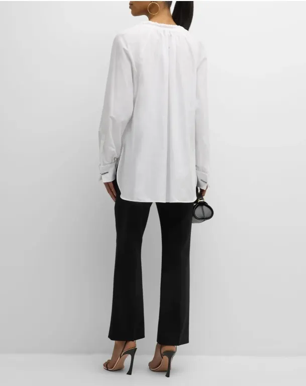 MaxMara Casual Style Blended Fabric Street Style Shirts & Blouses