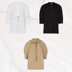 MaxMara Elegant Style Cropped Office Shirts & Blouses