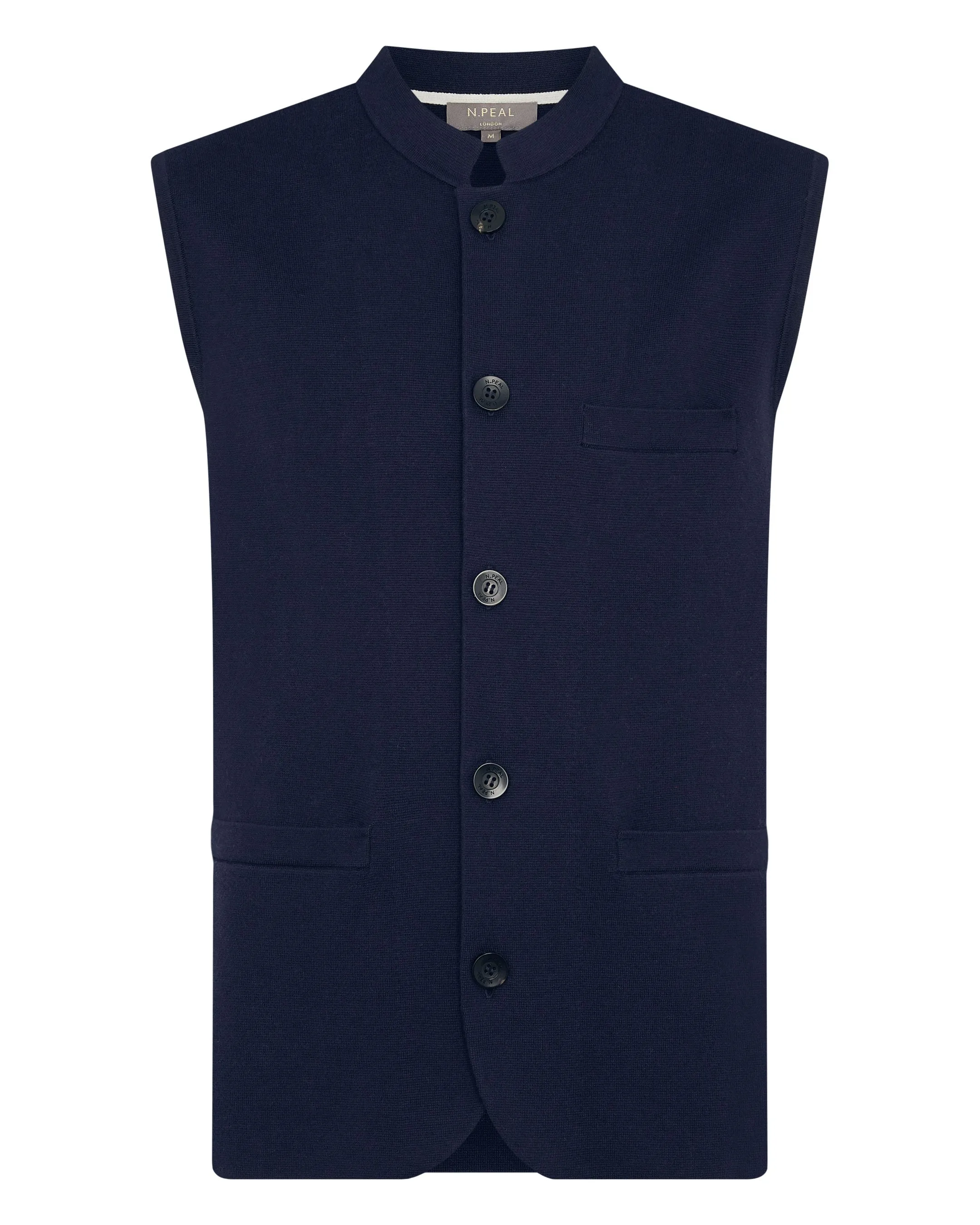 Men's Navy Blue Cashmere Gilet