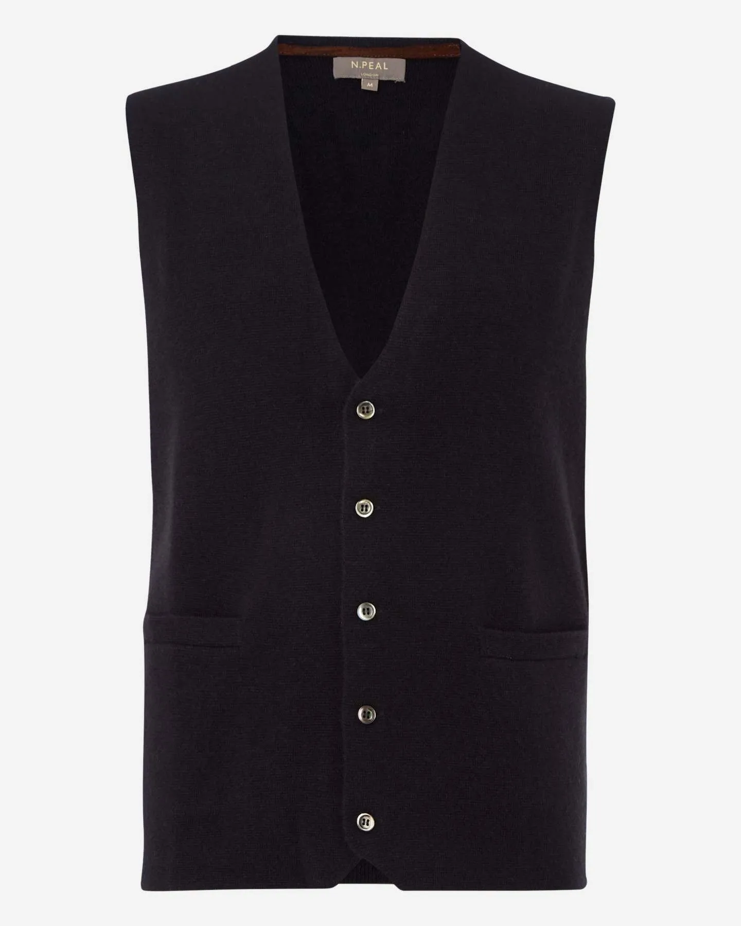 Navy Blue Cashmere Waistcoat for Men