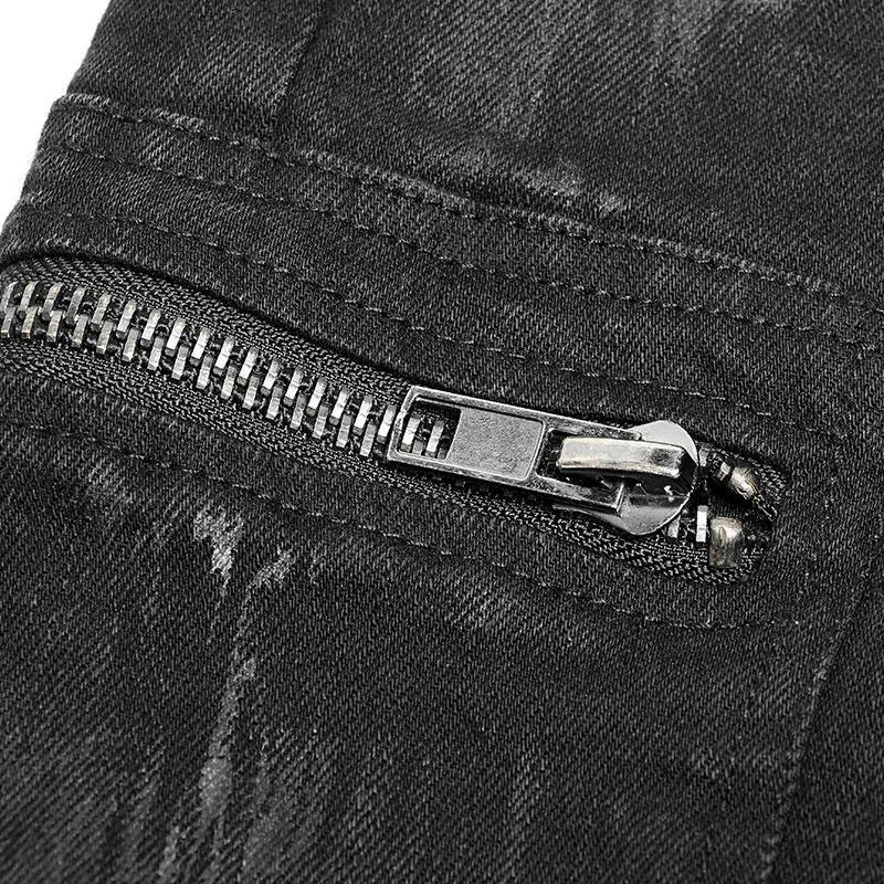 Men's Punk Ripped Jeans