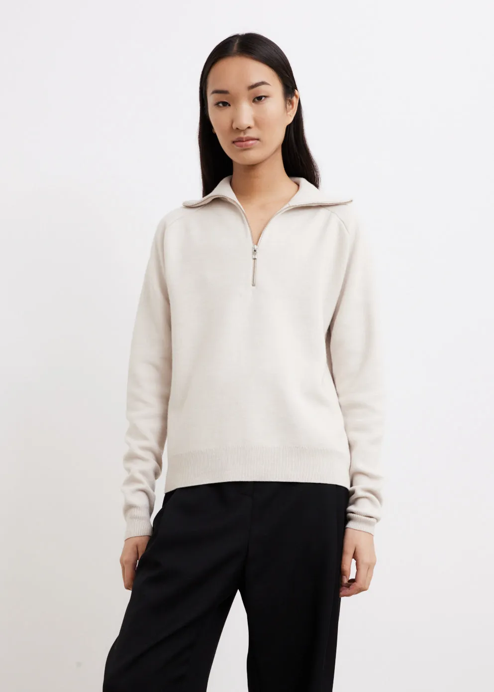 Merino Wool Zip Knit by Toteme Knitwear