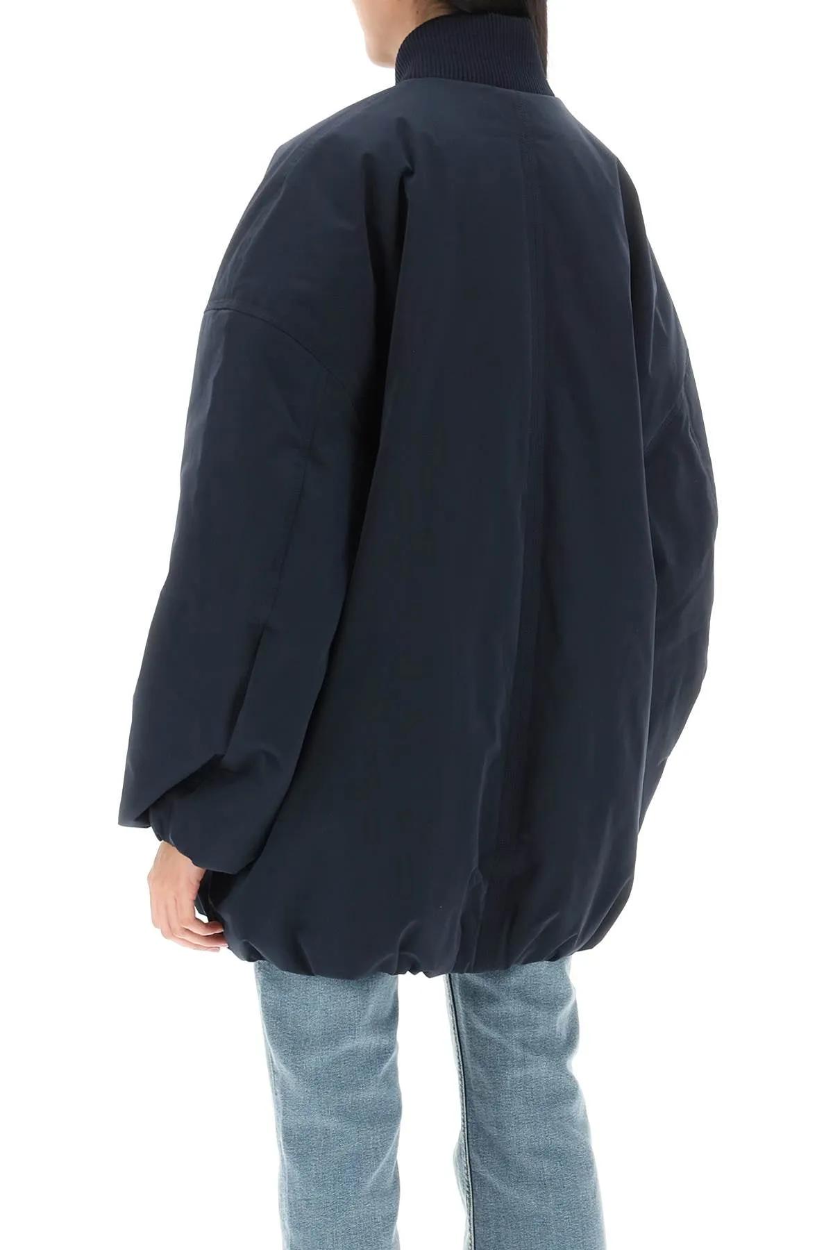 Oversized Midi Bomber Jacket