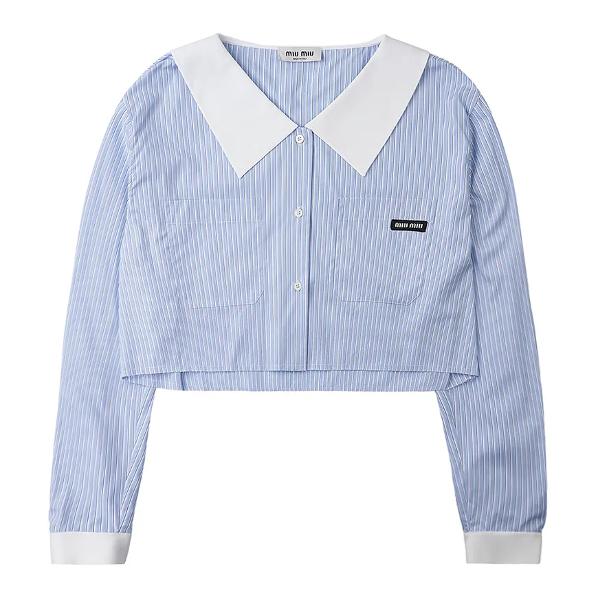 MiuMiu Women's Street Style Long Sleeve Party Shirt