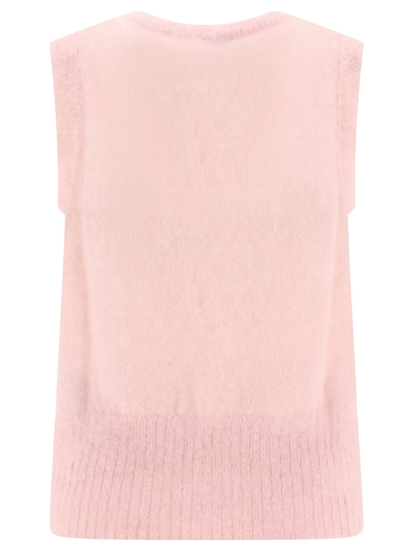 Mohair Pink Vest Knitwear by Mohair