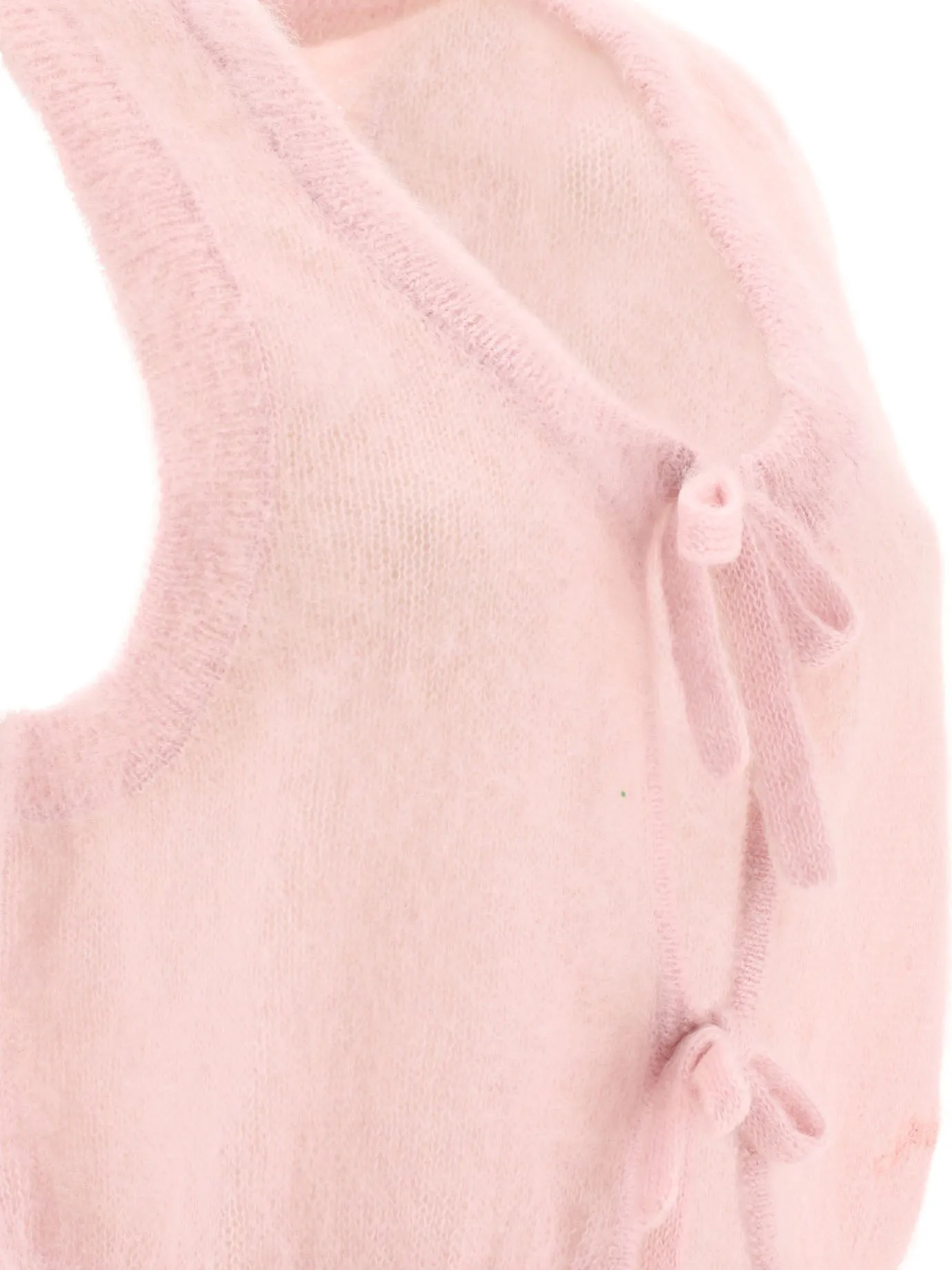 Mohair Pink Vest Knitwear by Mohair