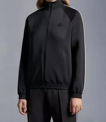 MONCLER Neoprene Zip-Up Sweater