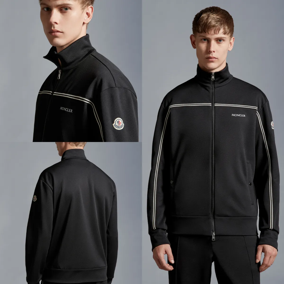 MONCLER Triacetate Zip-Up Sweater