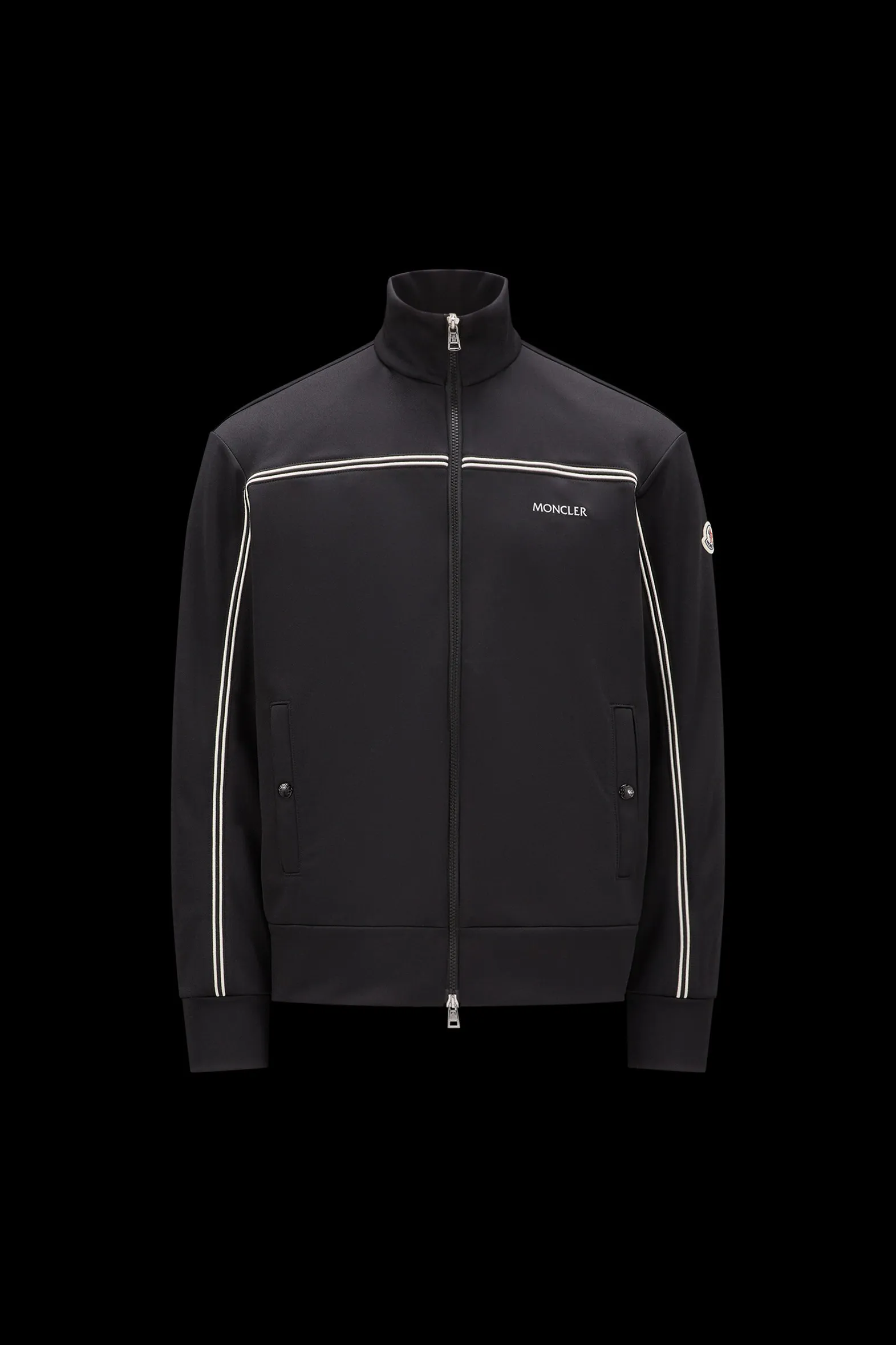 MONCLER Triacetate Zip-Up Sweater