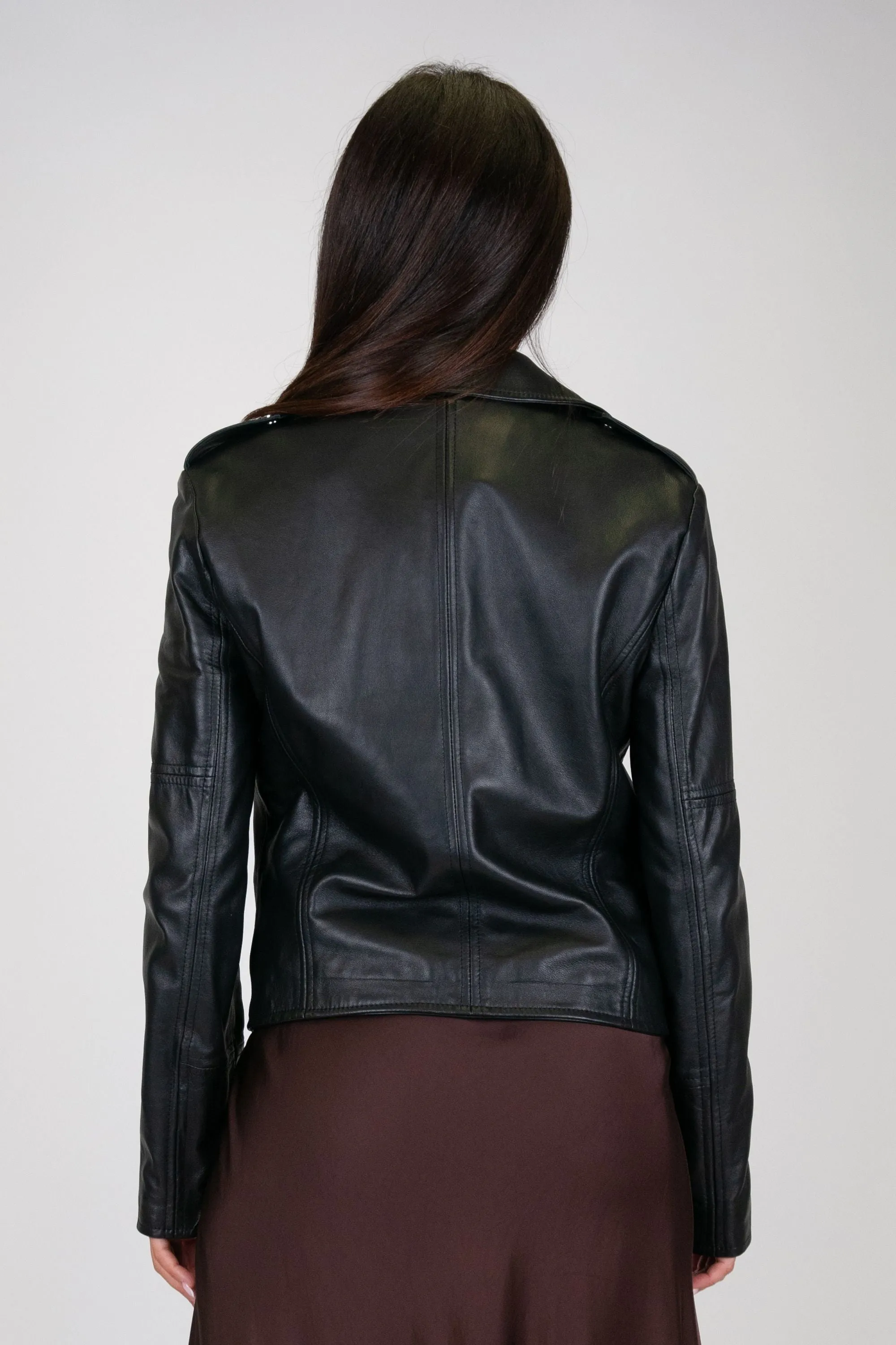 Motel - 100% Genuine Leather Biker Jacket