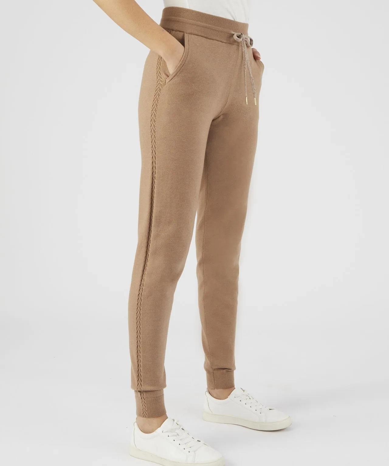 Narrow-Leg Knitted Joggers