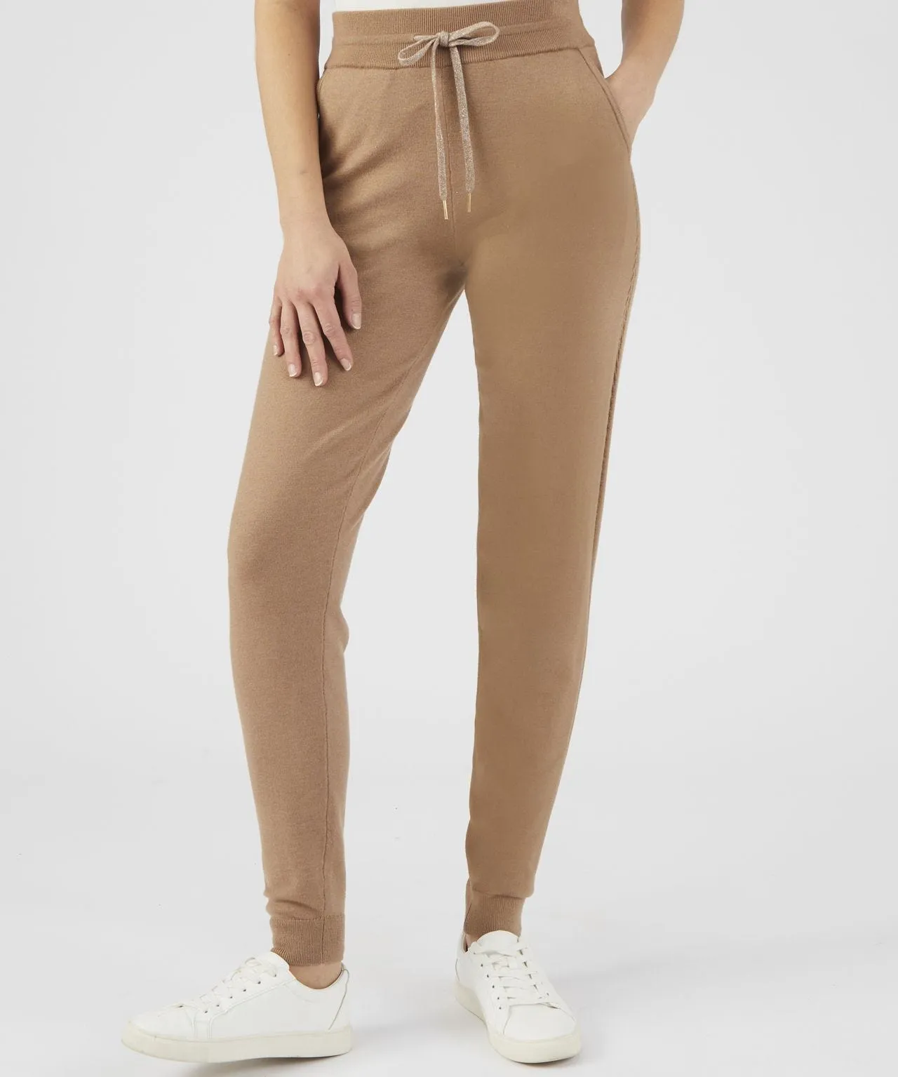 Narrow-Leg Knitted Joggers