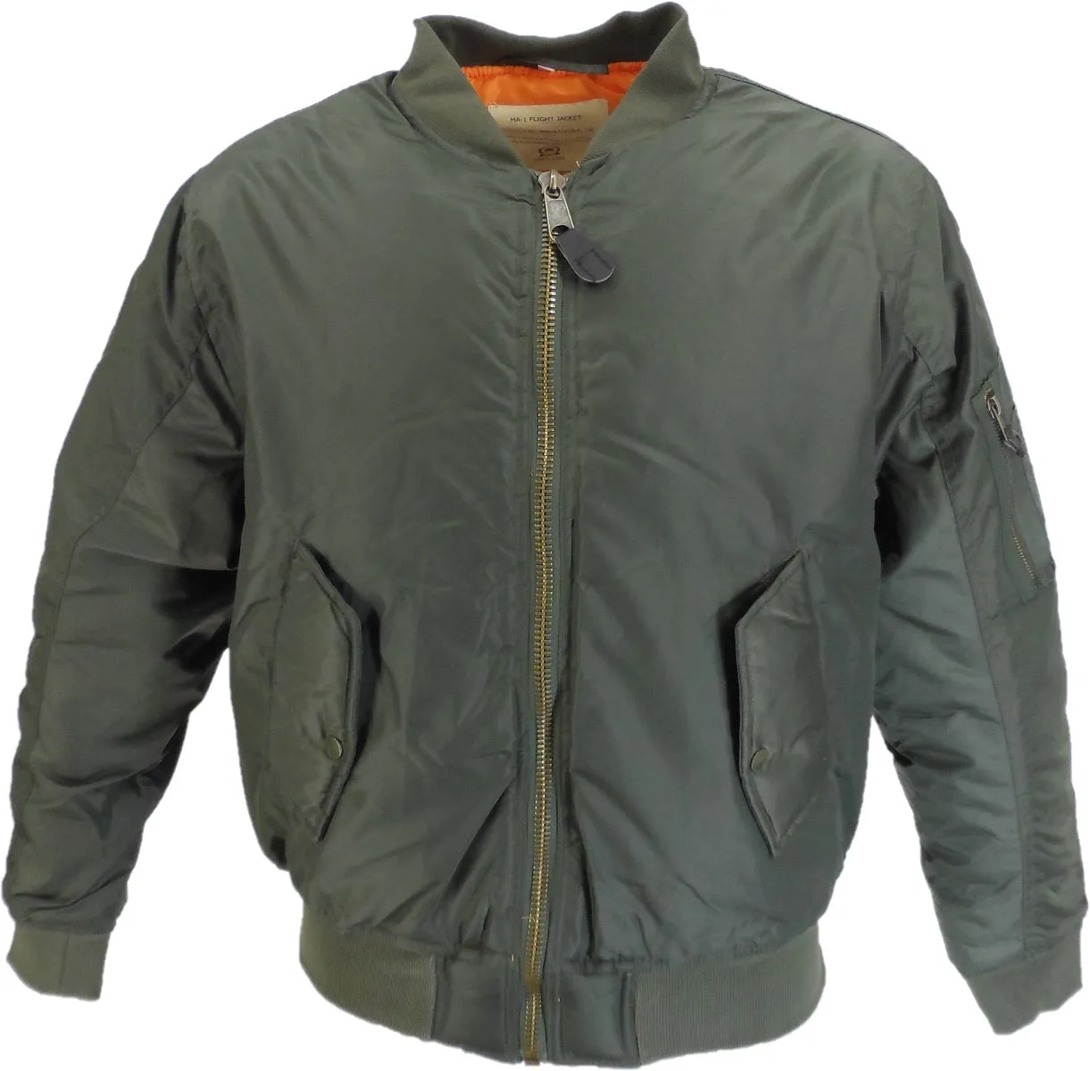 Olive Green Flight Pilot Bomber Jackets Relco MA-1