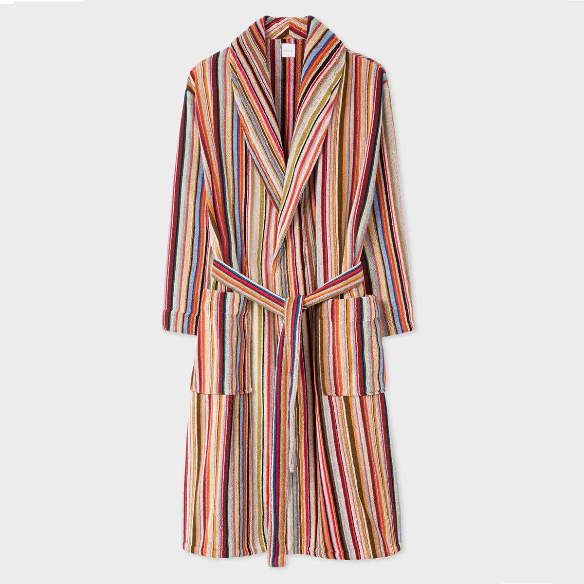 Paul Smith Men's Signature Stripe Woven Cotton Dressing Gown