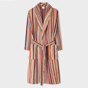 Paul Smith Men's Signature Stripe Woven Cotton Dressing Gown