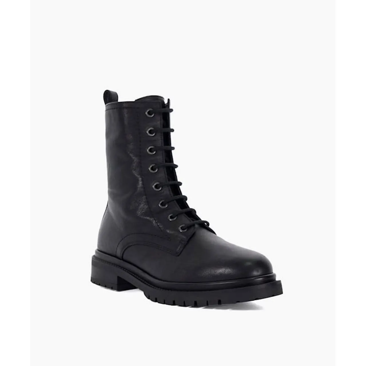 Prestonne Leather Biker Boots - Black