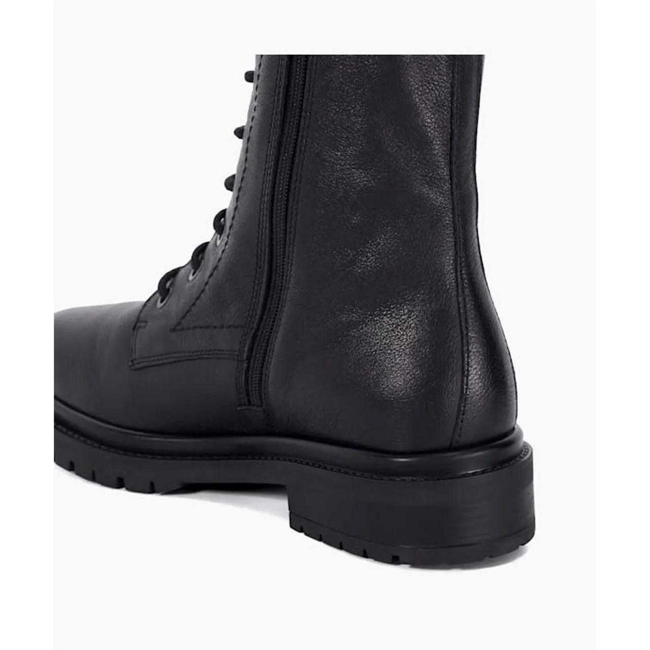 Prestonne Leather Biker Boots - Black