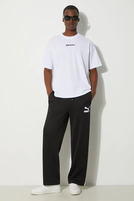 Black Puma T7 ICONIC Track Pants Joggers