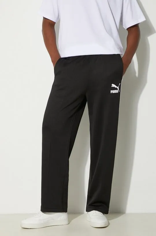 Black Puma T7 ICONIC Track Pants Joggers