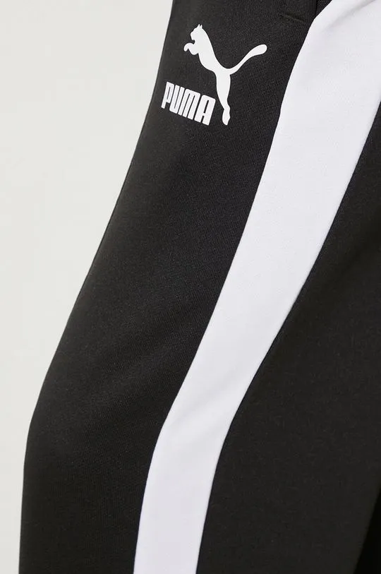 Black Puma T7 ICONIC Track Pants Joggers