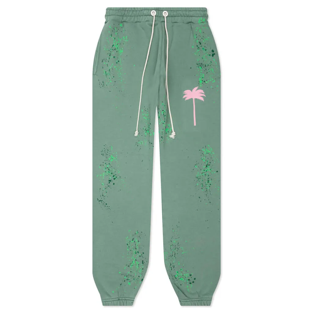 PXP Green/Pink Painted Sweatpants