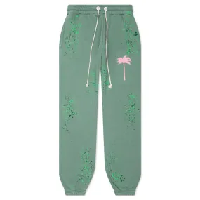 PXP Green/Pink Painted Sweatpants