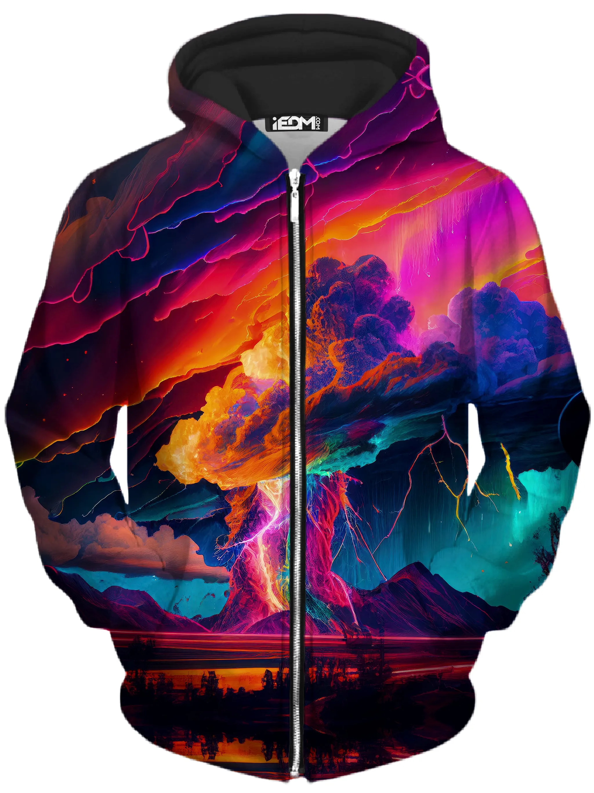 Rainbow Storm Zip-Up Hoodie and Joggers Set