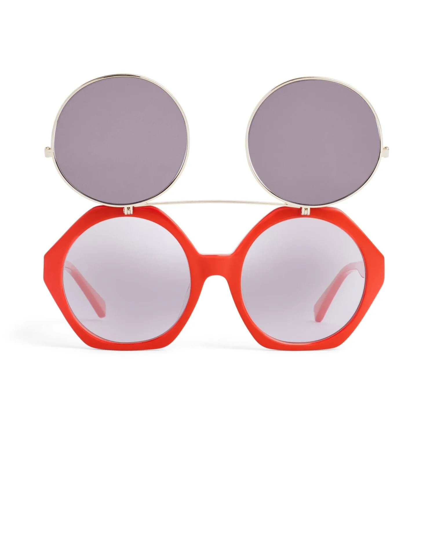 Red Flip Up Sunglasses