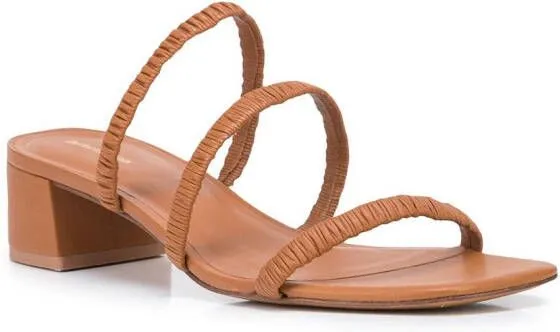 Brown Reformation Assunta Strappy Mules 35mm