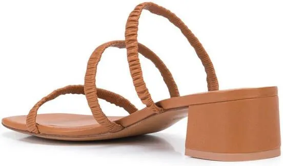 Brown Reformation Assunta Strappy Mules 35mm