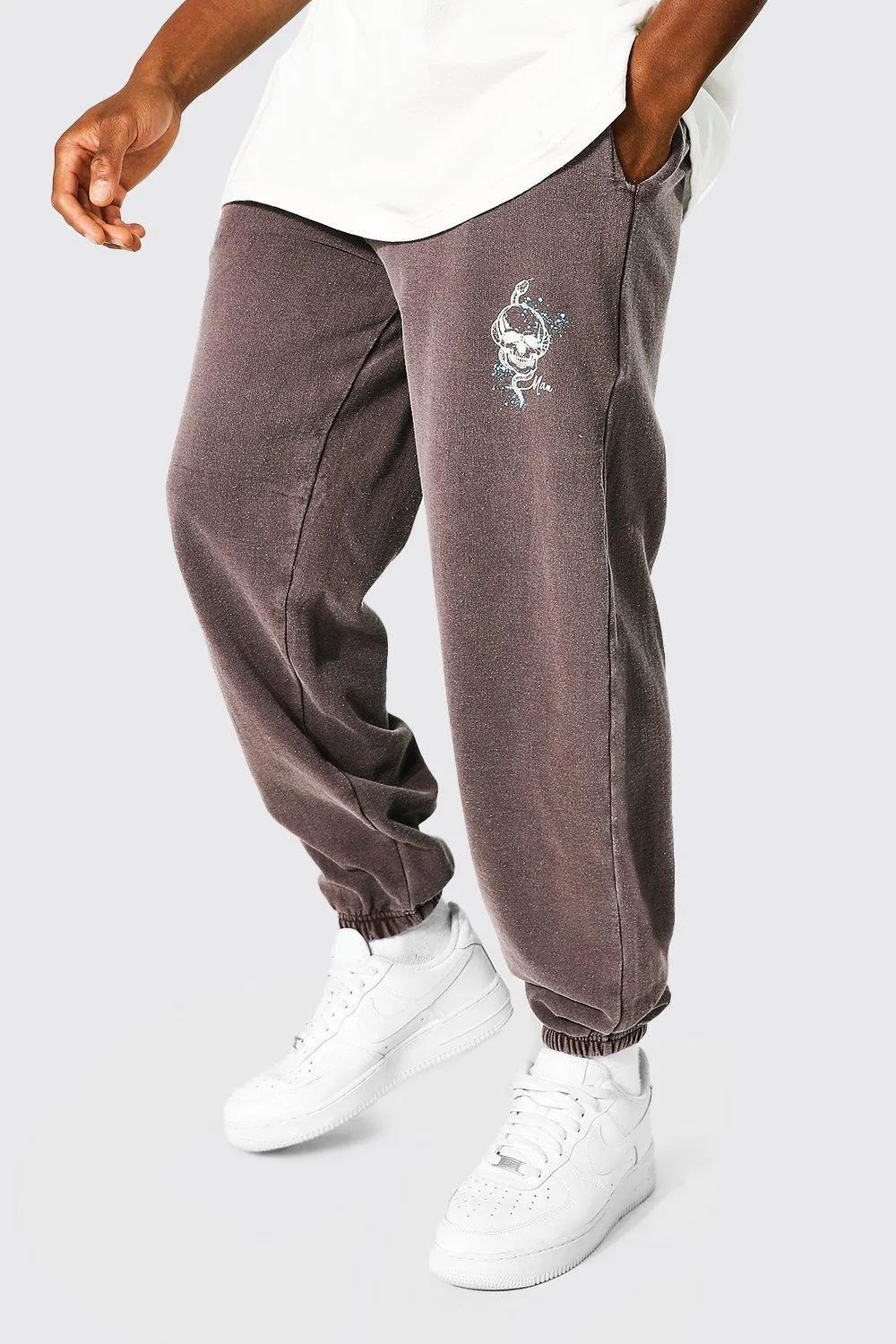 Skull Print Joggers