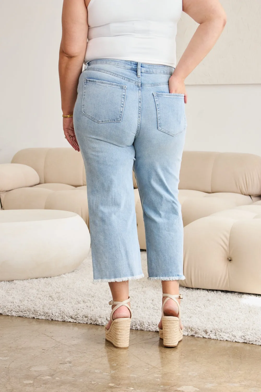 RFM Tummy Control High Waist Distressed Jeans