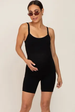 Ribbed Maternity Romper