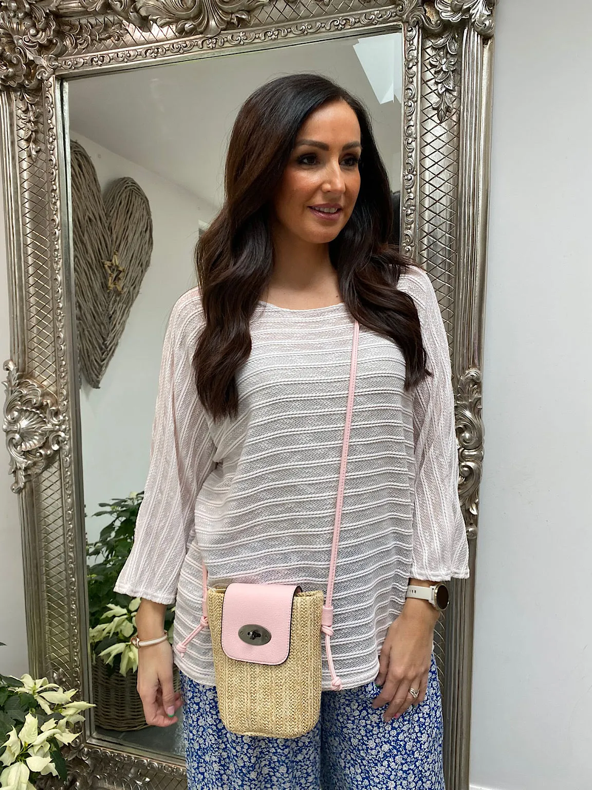 Penny Ribbed Pale Pink Jumper