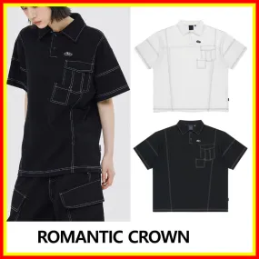 Unisex Cotton Street Style Short Sleeves Shirts & Blouses by ROMANTIC CROWN