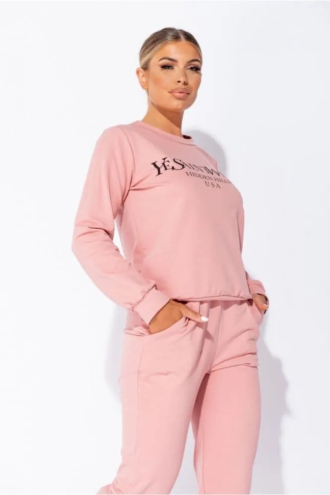 Rose Saint West Jumper and Jogger Loungewear Set by Ye