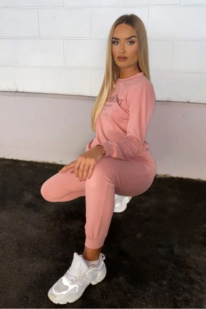 Rose Saint West Jumper and Jogger Loungewear Set by Ye