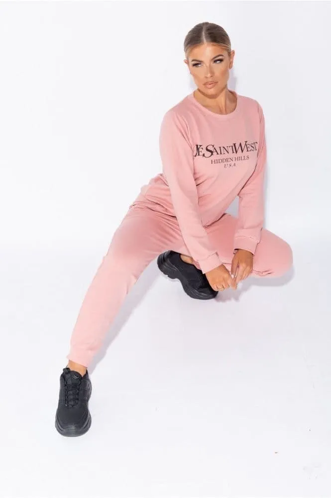 Rose Saint West Jumper and Jogger Loungewear Set by Ye