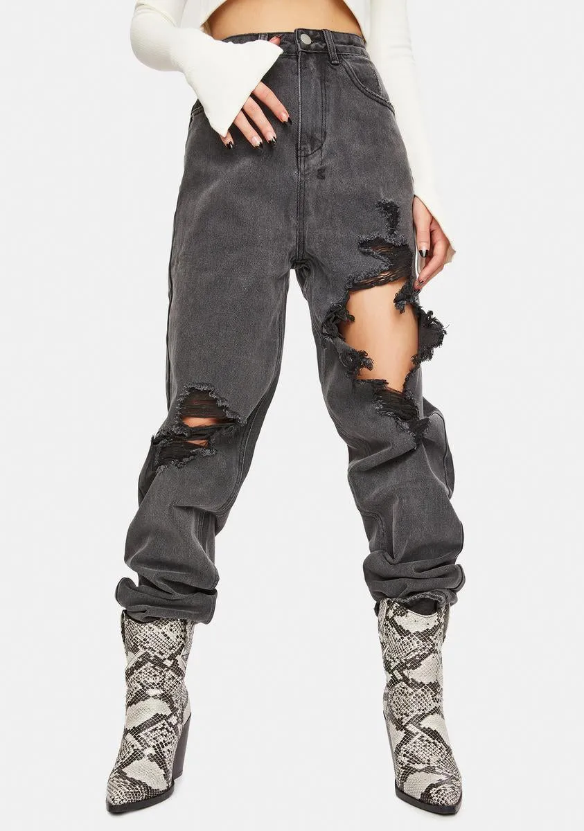 Saint Distressed Denim Jeans