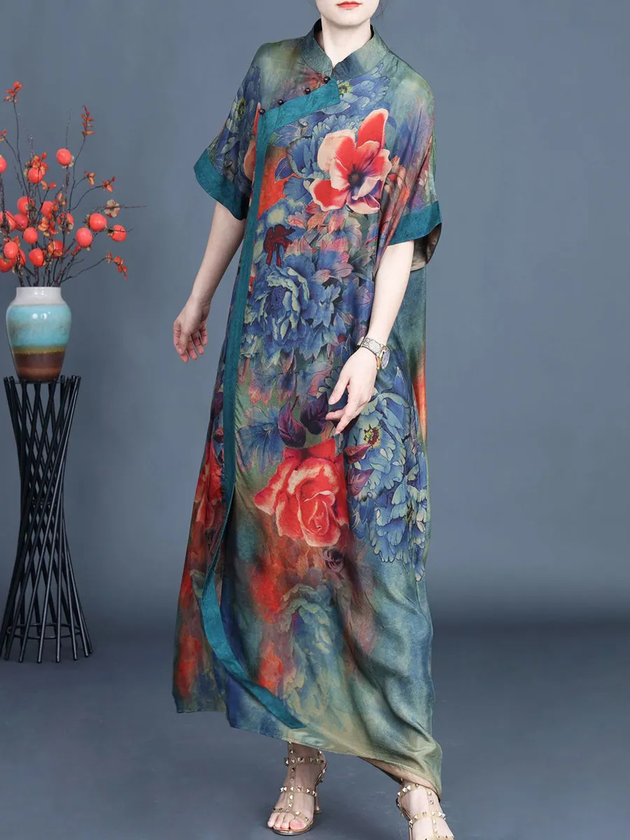 Vintage Flower Robe Dress