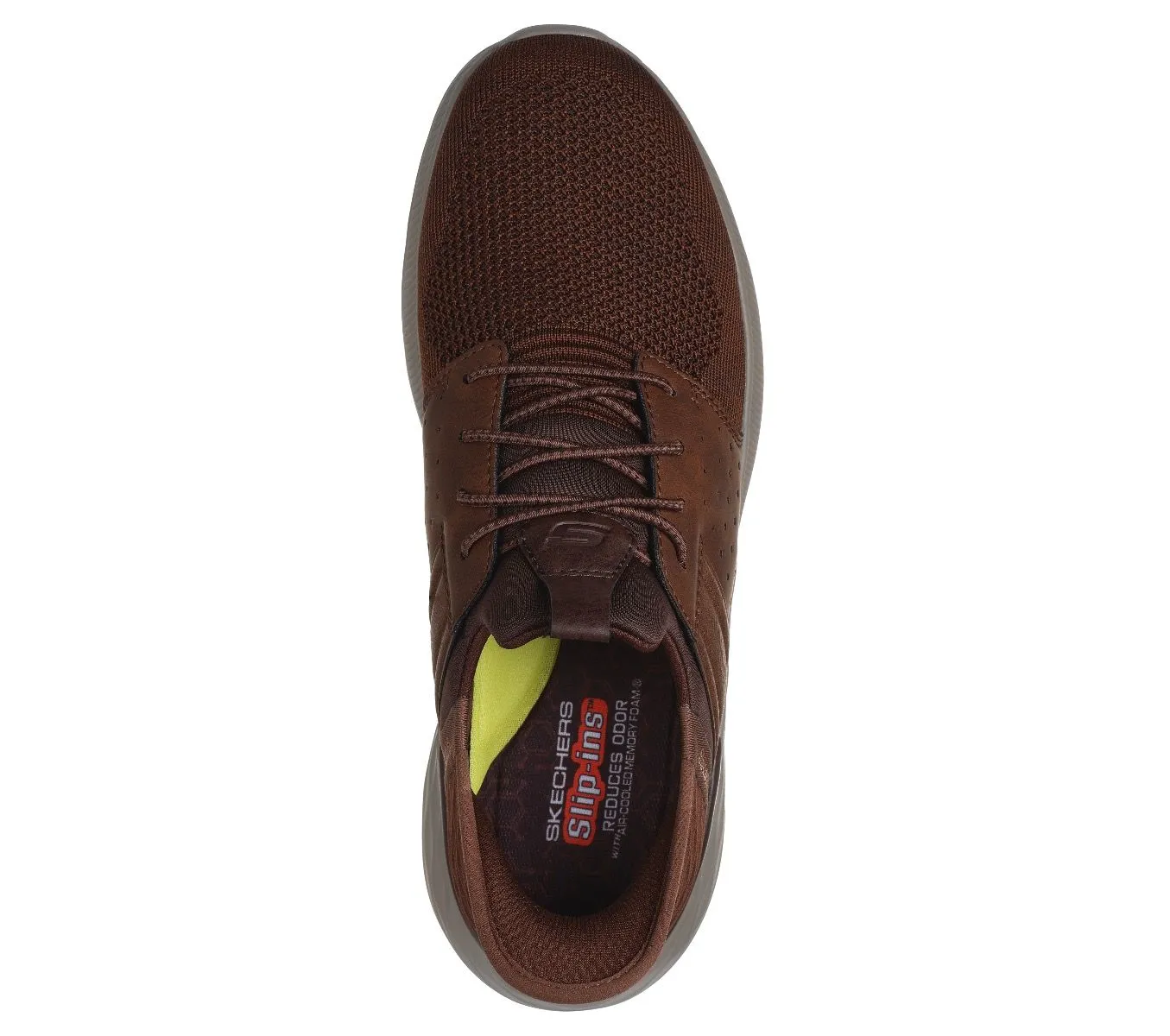 Skechers Garner Newick No-Hands Slip-On Trainers in Dark Brown