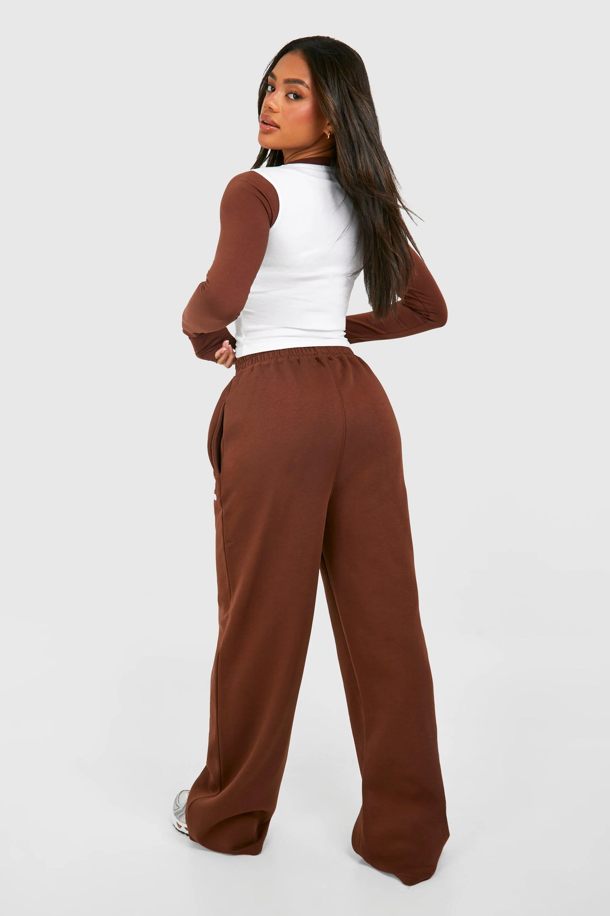 Slogan Long Sleeve Top And Jogger Set | boohoo