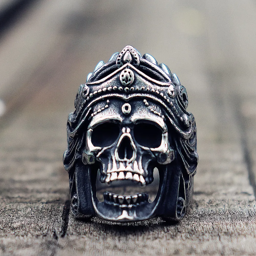 Helmet Skull Rings