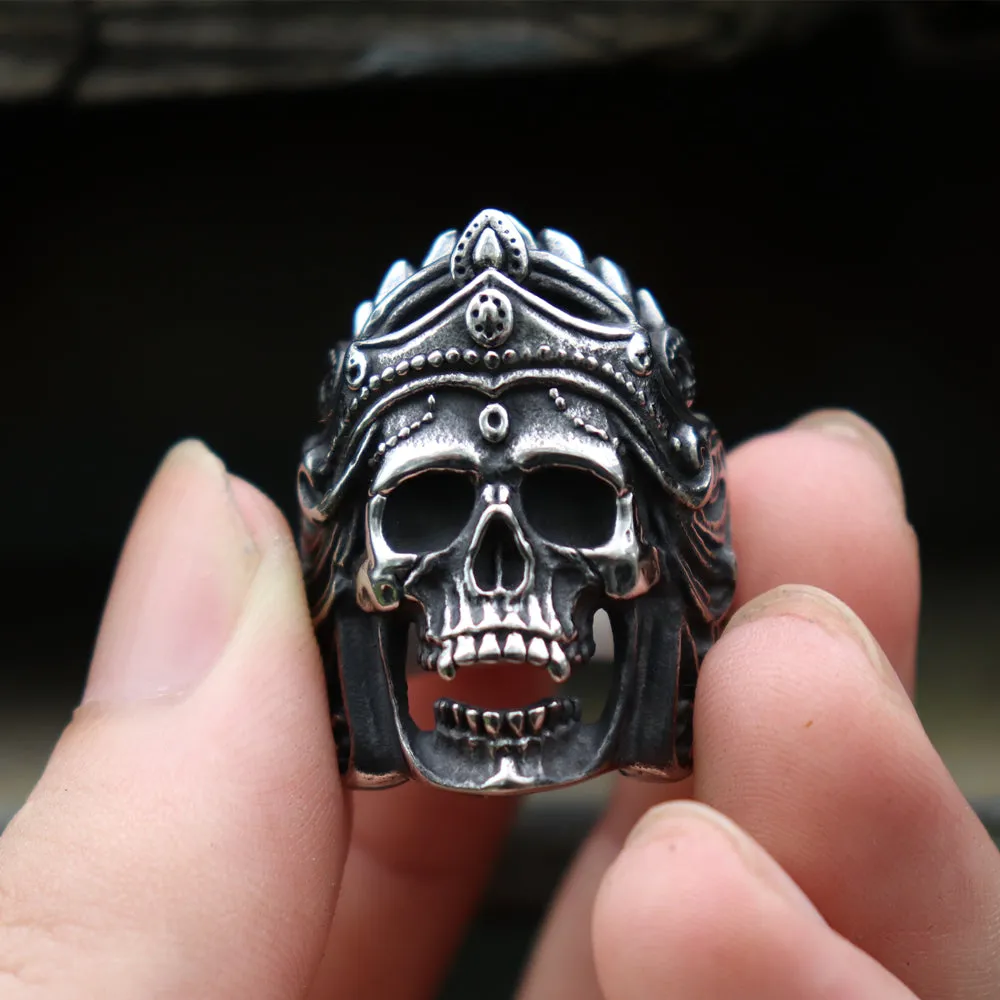 Helmet Skull Rings