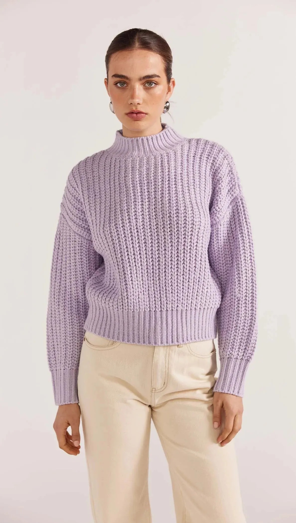 Lilac Myles Jumper by Staple the Label