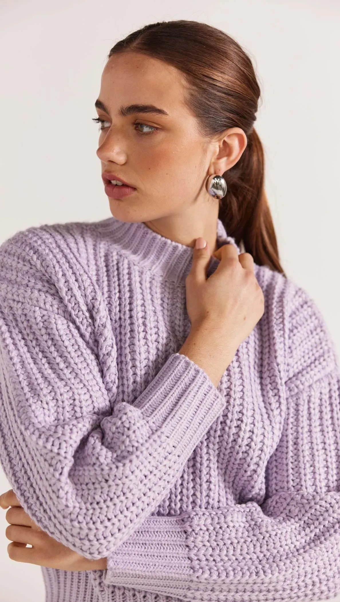 Lilac Myles Jumper by Staple the Label