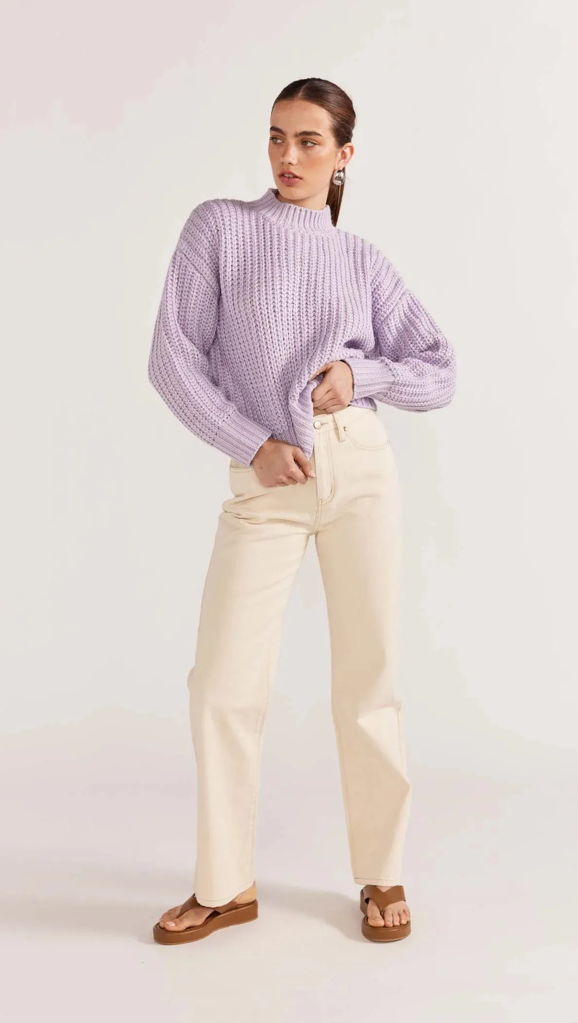 Lilac Myles Jumper by Staple the Label